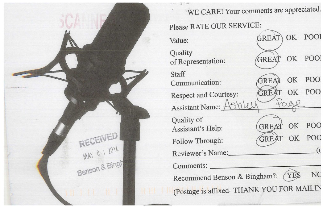 Five-Star Rated And Hand-Written Review