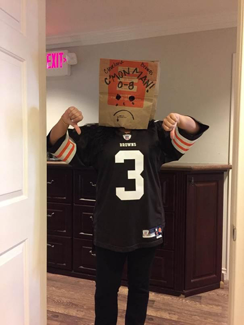 Halloween event NFL costume