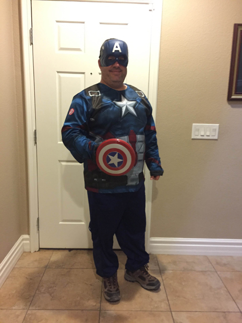 Halloween event Captain America costume