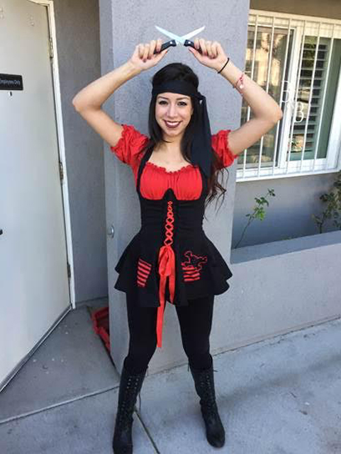 Halloween event pirate costume