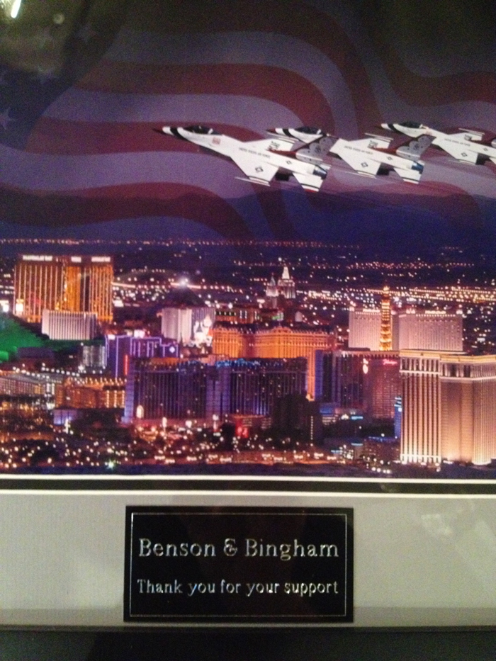 Plaque from Gratified Military Airman