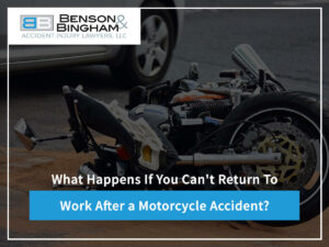 What Happens If You Can't Return To Work After A Motorcycle Accident?