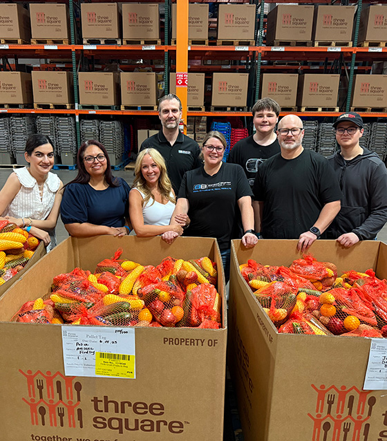 Members Of Benson & Bingham's Legal Team Volunteering With Three Square in Las Vegas