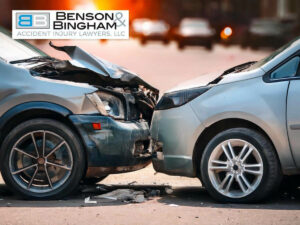 wo cars involved in a collision, one severely damaged, with the possibility of a wrong-way driver in Nevada being the cause of the accident